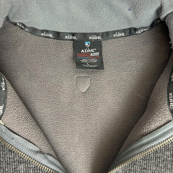 Kühl Thermo Kore Temperature Regulated Fleece Pull Over Hoodie Grey - Size L - Picture 9 of 9